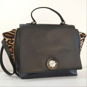 Kate Spade Black and Leopard Crossbody Bag